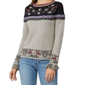 Aldomartin Rent the runway Pesse grey fringe sleeve sweater sz S $248